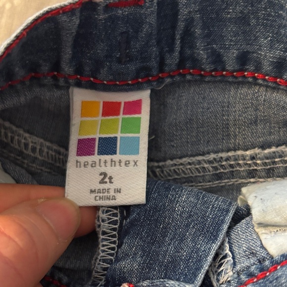 Healthtex Denim Star Embroidered Shorts - Picture 3 of 4